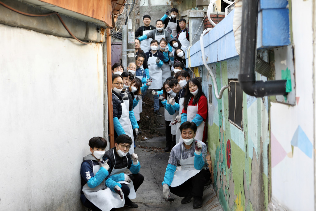 샤롯데봉사단 단체사진